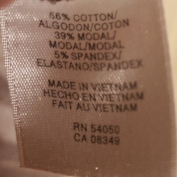 Jones New York Signature Cream Brown Faux Wrap Knit Animal Print Top Medium - Picture 5 of 6